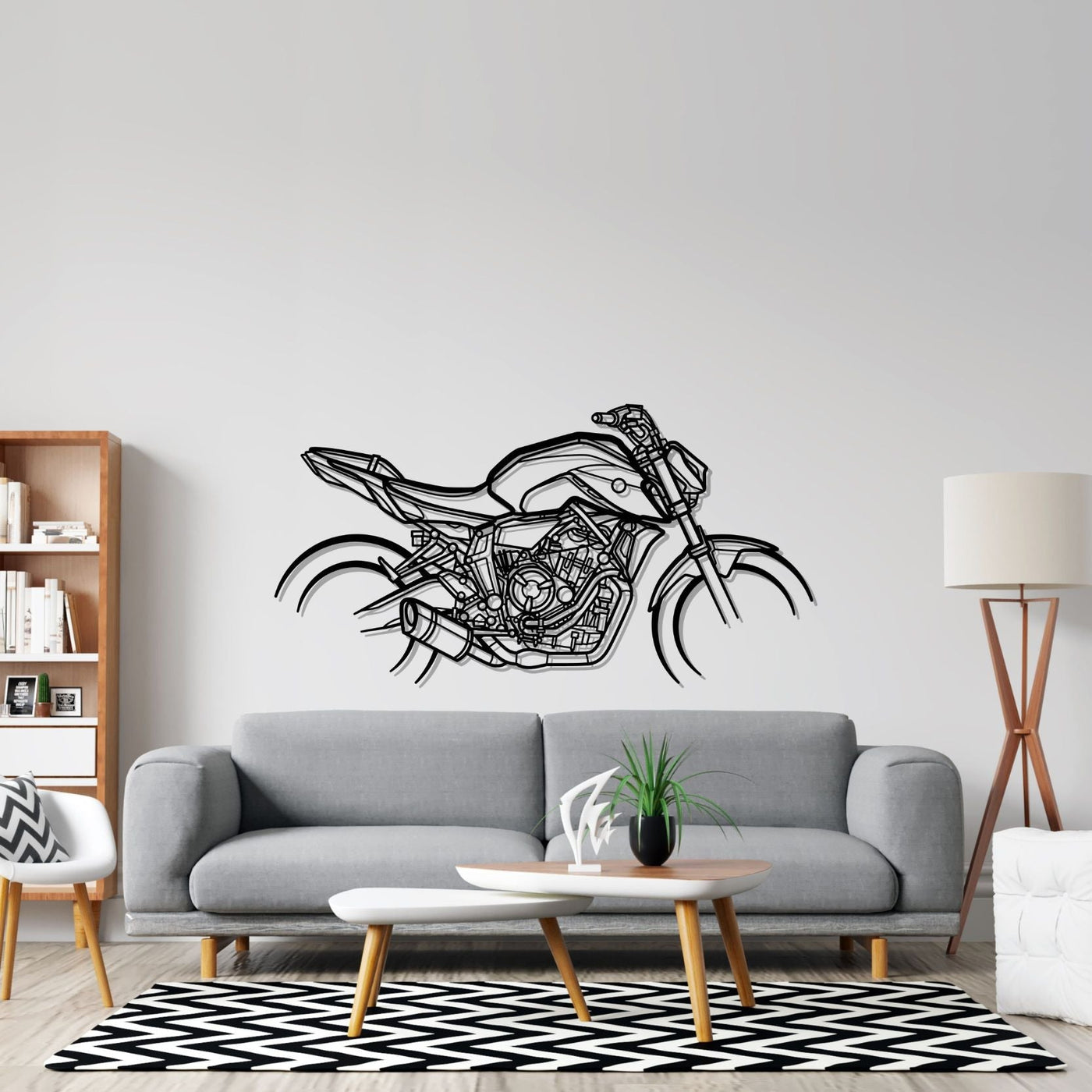 MT07 2021 Silhouette Metal Wall Art