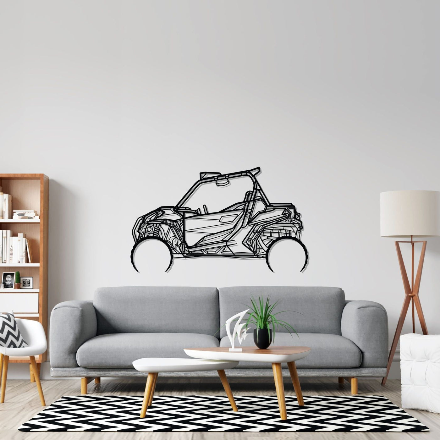 Can Am Maverick 1000R Detailed Silhouette Metal Wall Art