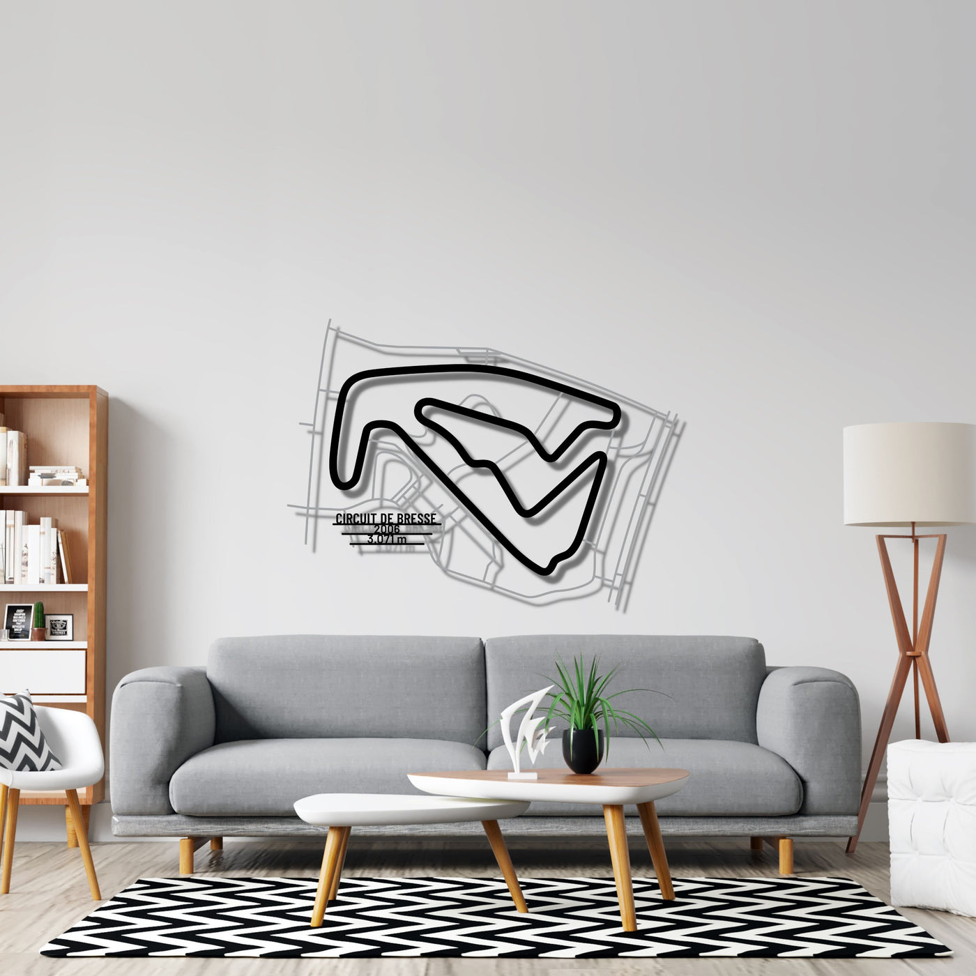 Circuit De Bresse Metal Wall Art