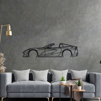 812 GTS Detailed Silhouette Metal Wall Art