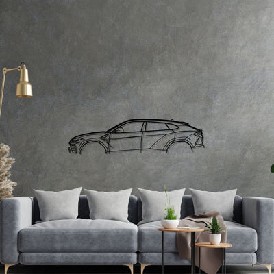 Urus Classic Silhouette Metal Wall Art