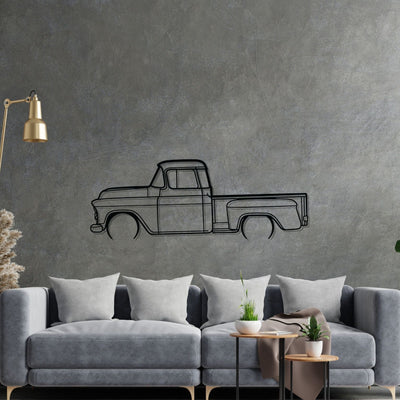 3100 1957 Detailed Silhouette Metal Wall Art