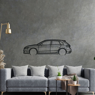 RS3 8v Detailed Silhouette Metal Wall Art