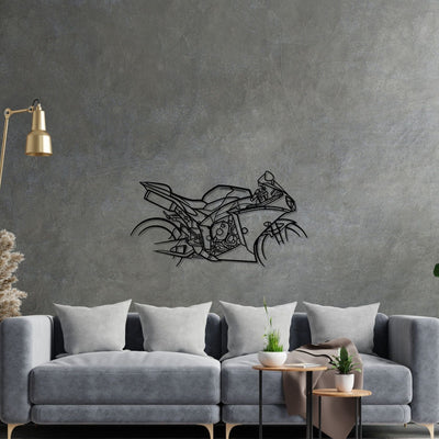 R1 Silhouette Metal Wall Art