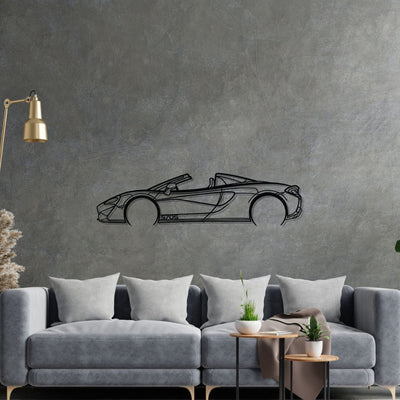 570S Convertible Detailed Silhouette Metal Wall Art