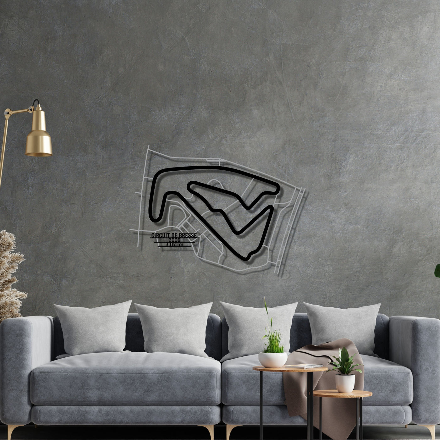 Circuit De Bresse Metal Wall Art