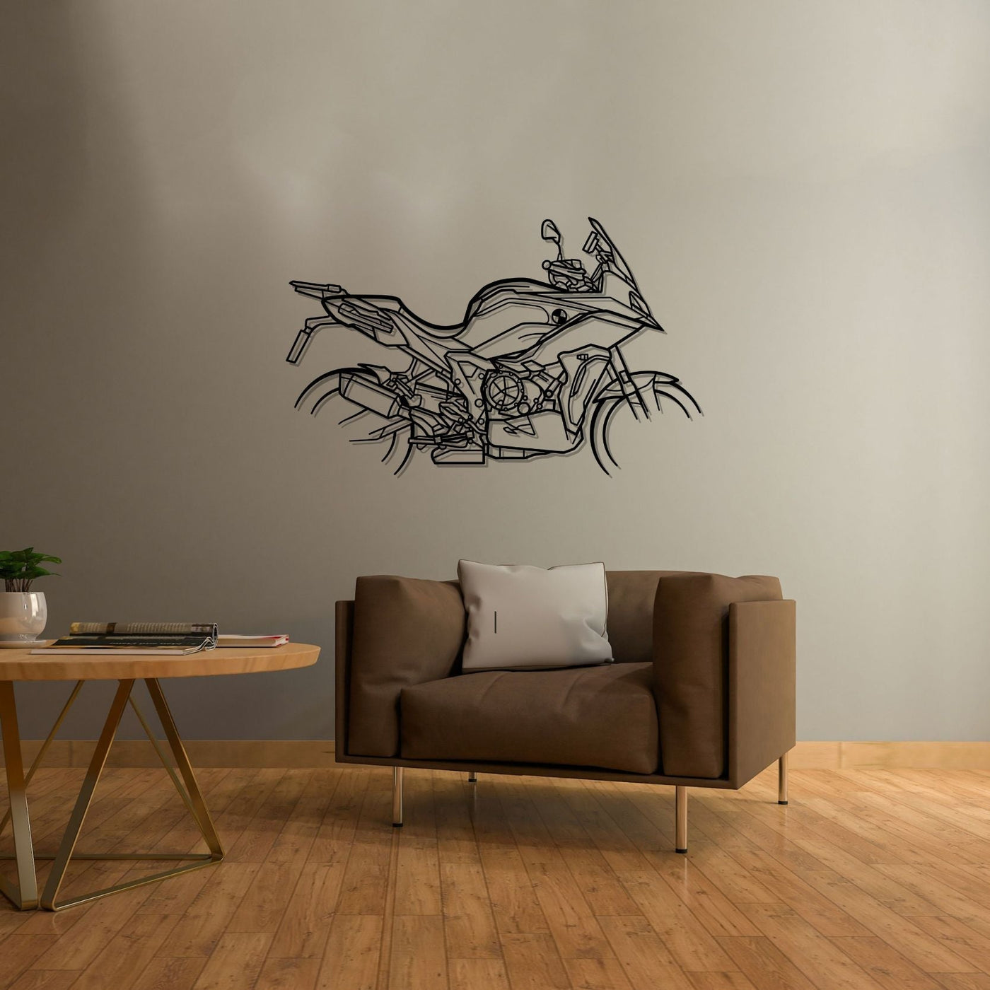 S1000XR Silhouette Metal Wall Art