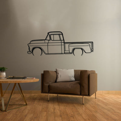 3100 1957 Detailed Silhouette Metal Wall Art