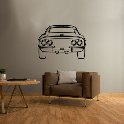 GT 1970 Back Silhouette Metal Wall Art