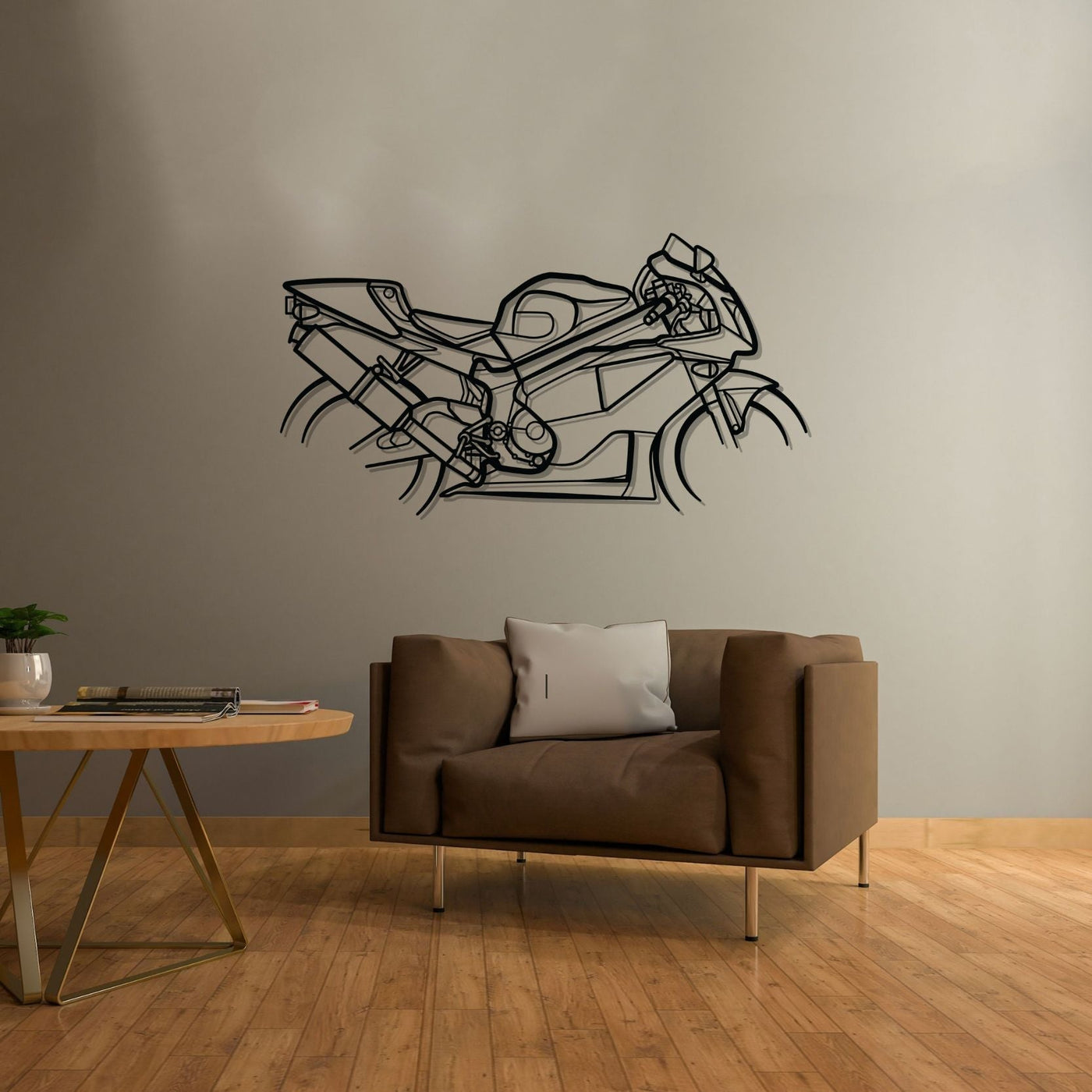 RC51 2000 Silhouette Metal Wall Art