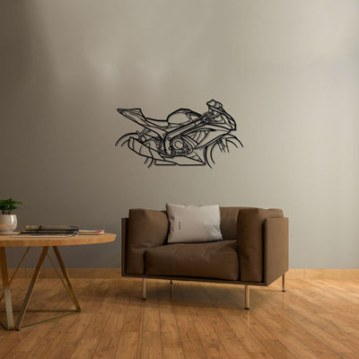 GSXR Silhouette Metal Wall Art