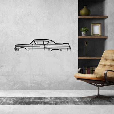 De Ville Coupe 1957 Classic Silhouette Metal Wall Art