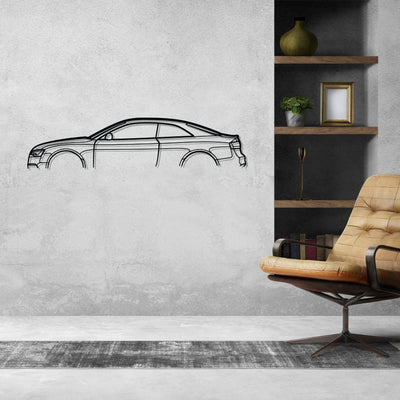 S5 Coupe mk1 Classic Silhouette Metal Wall Art