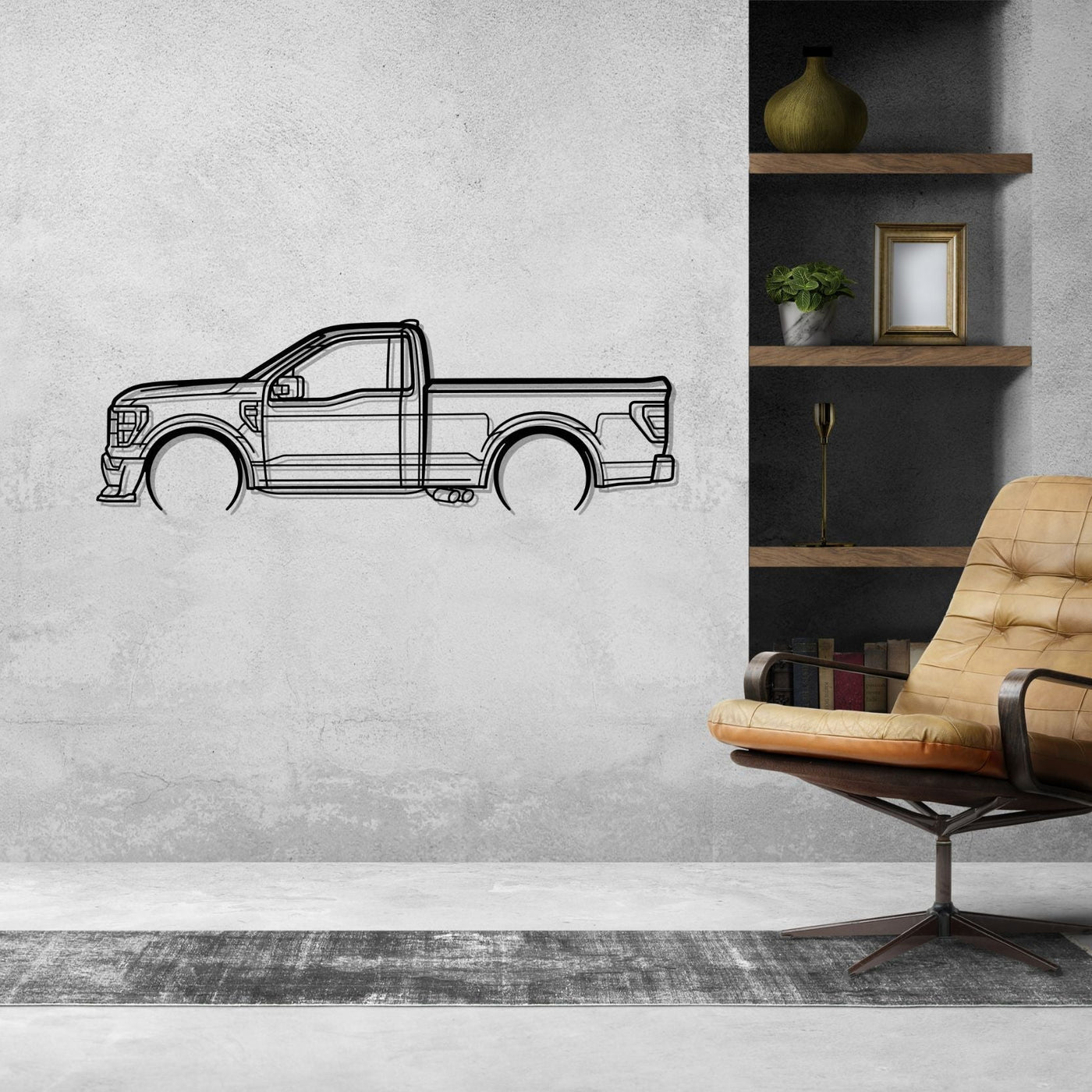 F150 SS Detailed Silhouette Metal Wall Art