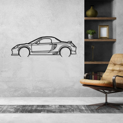 MR2 2005 Detailed Silhouette Metal Wall Art