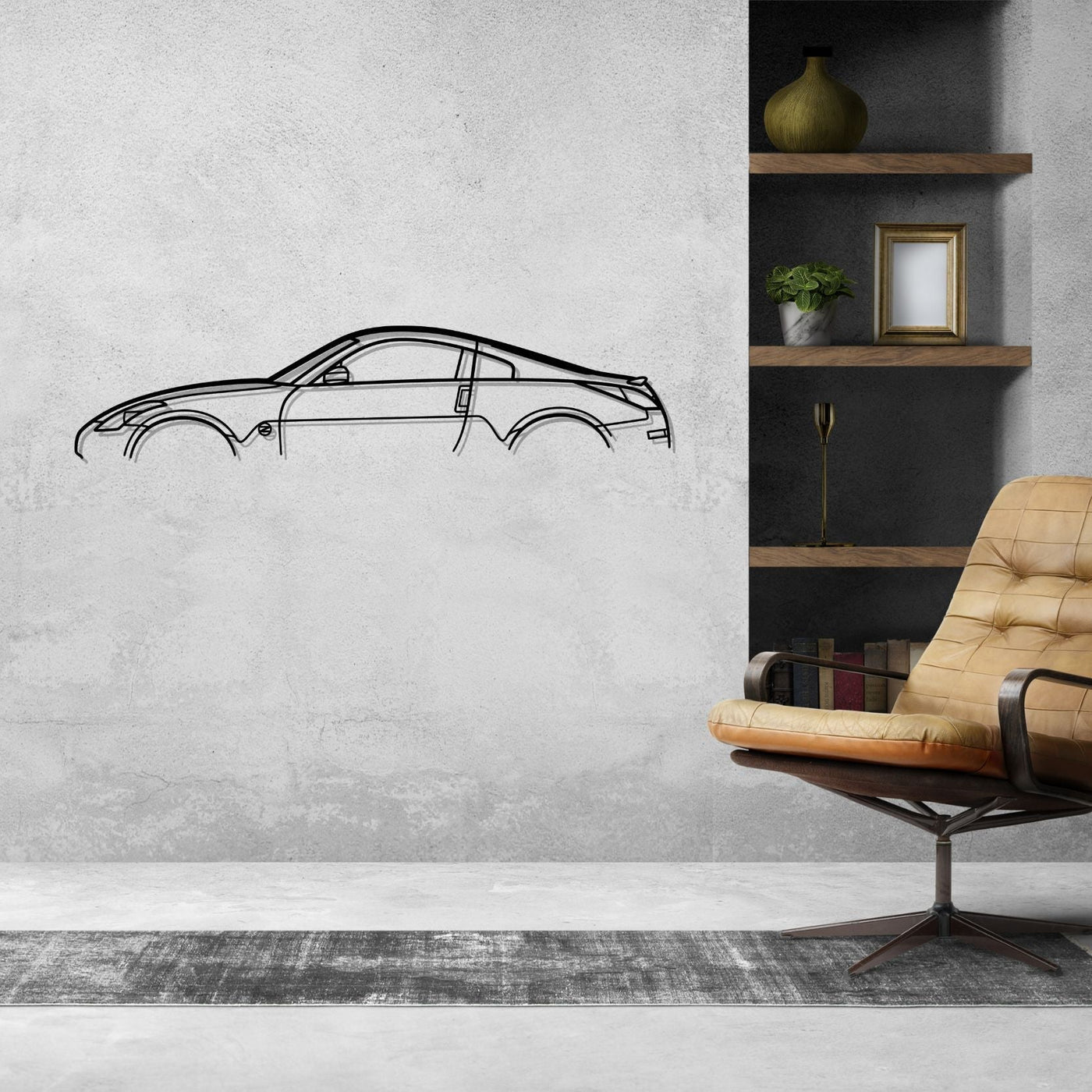 350Z Classic Metal Silhouette Wall Art