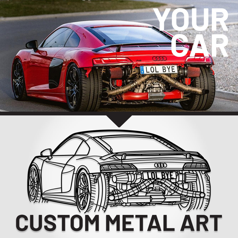 Your Custom Car Silhouette Metal Wall Art