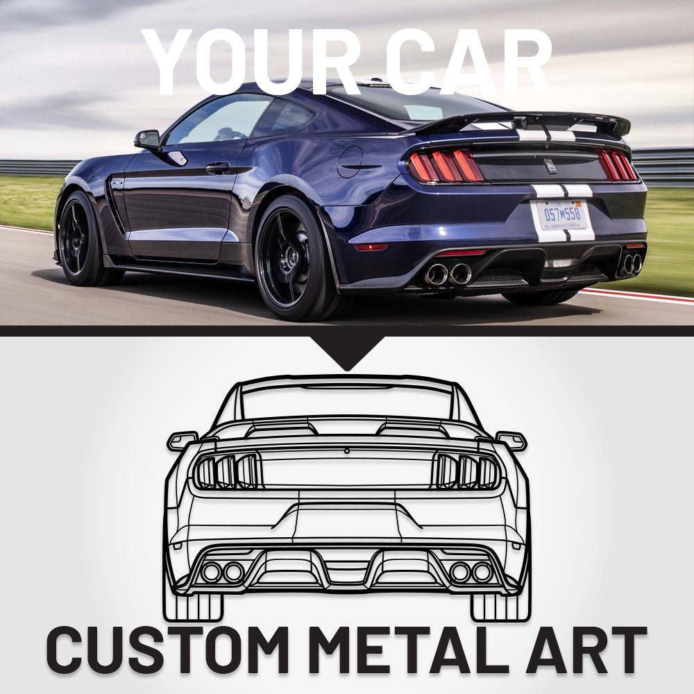 Your Custom Car Silhouette Metal Wall Art