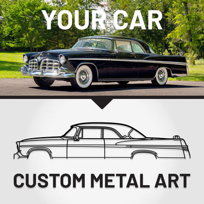 Your Custom Car Silhouette Metal Wall Art