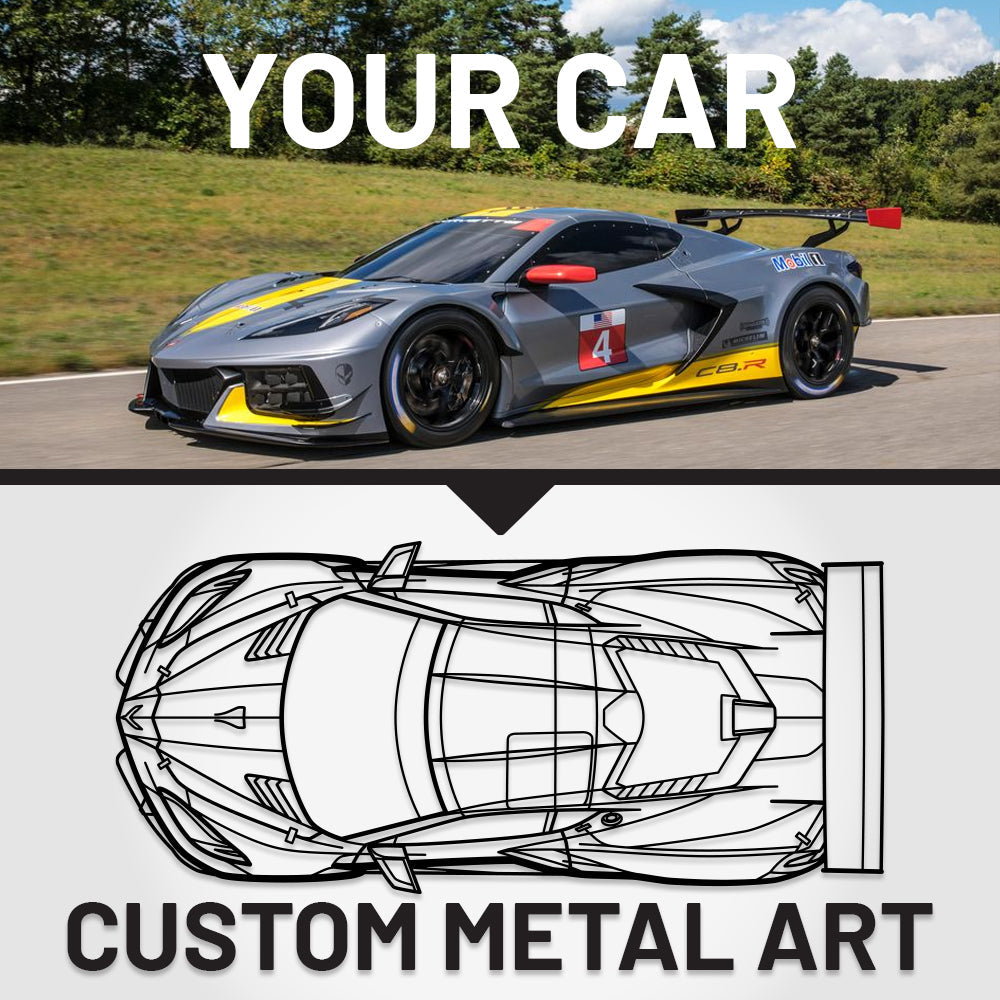 Your Custom Car Silhouette Metal Wall Art