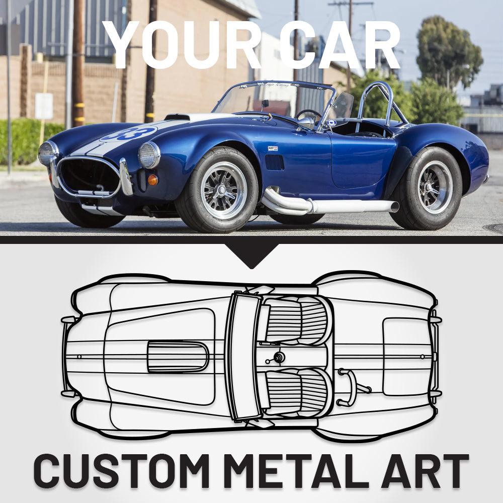 Your Custom Car Silhouette Metal Wall Art