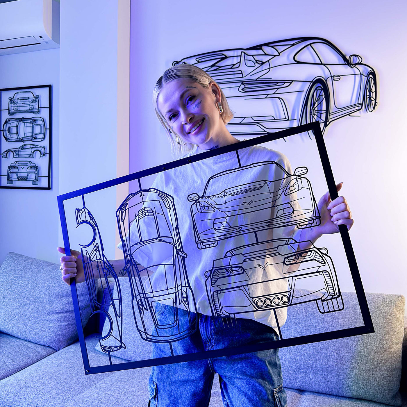 Your Custom Frame Car metal wall art