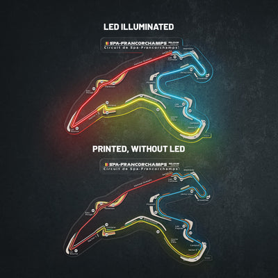 Circuit De Spa-Francorchamps Neon Race Track