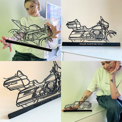 Your Custom Car Standing Silhouette Metal Art