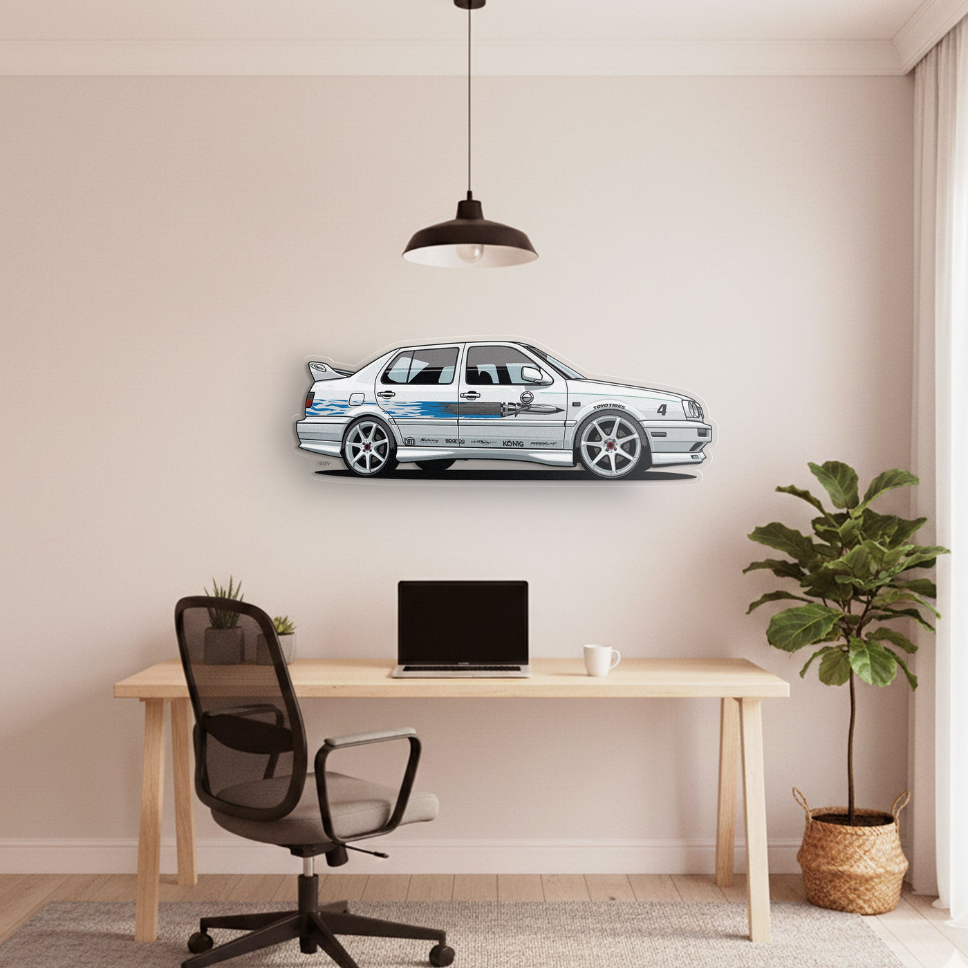 Jetta Front Angle Acrylic Print