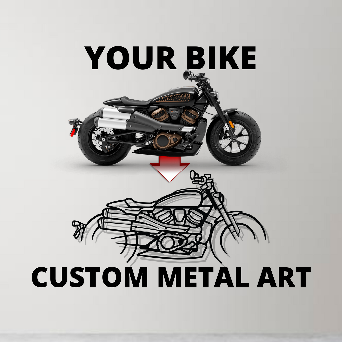 R1250 GSA 2021 Silhouette Metal Wall Art