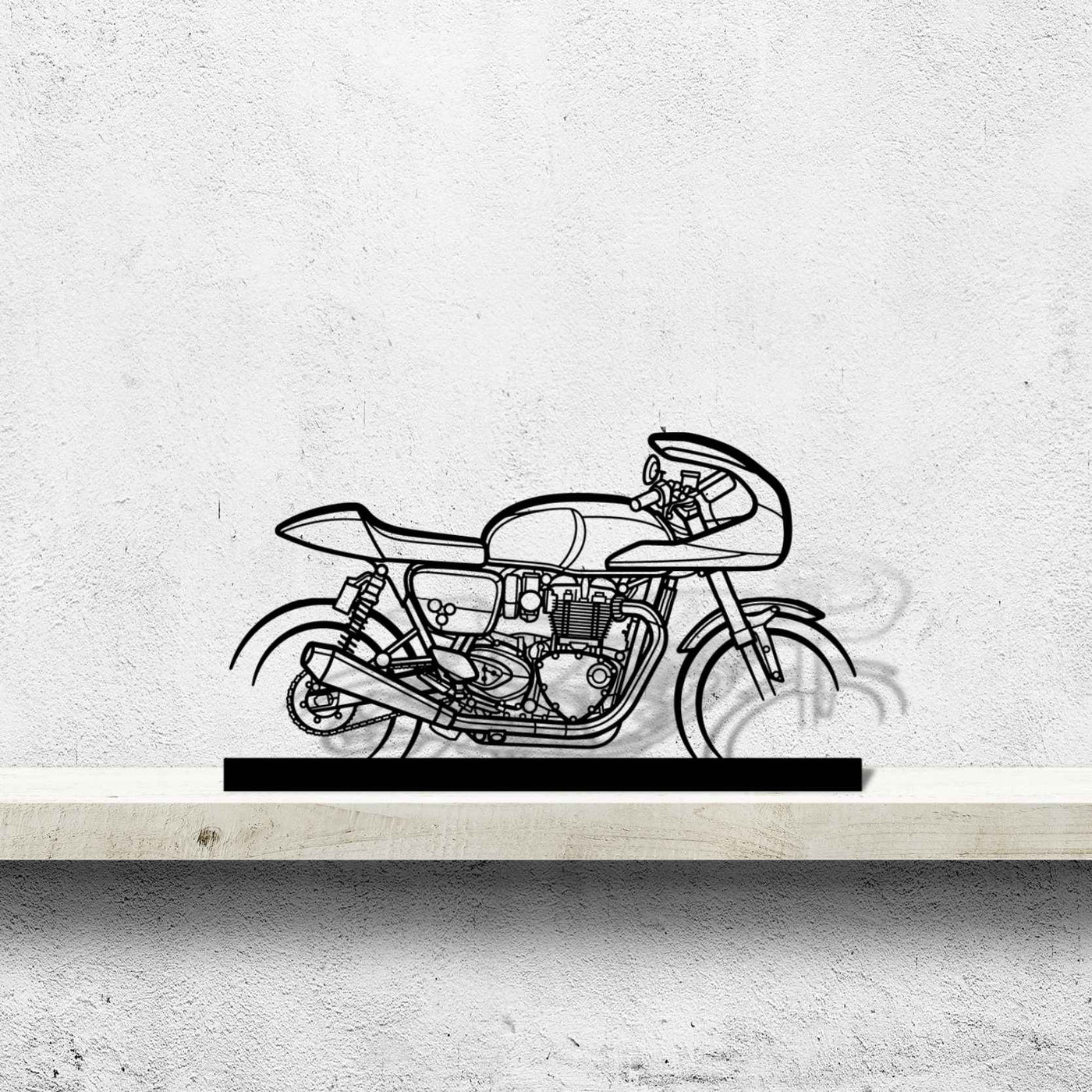 Thruxton TFC Silhouette Metal Art Stand