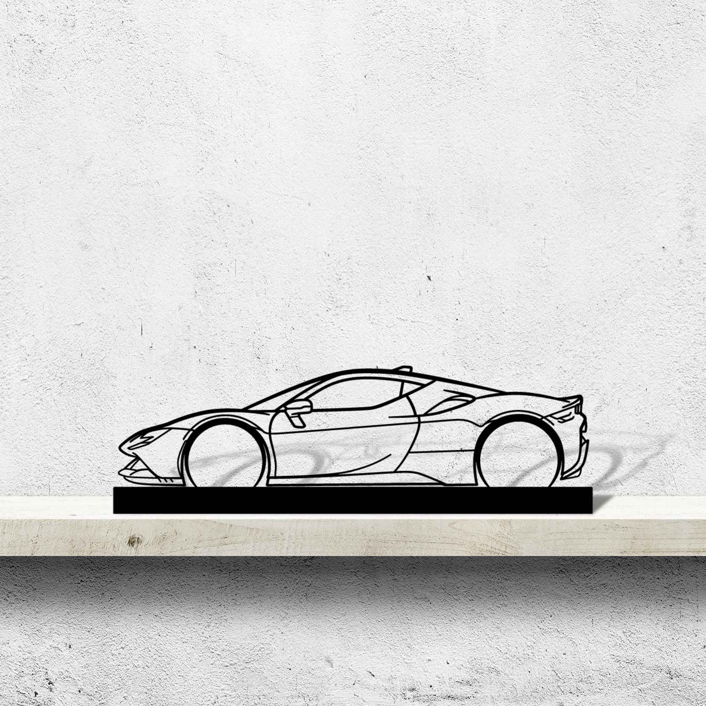 SF90 Stradale Silhouette Metal Art Stand