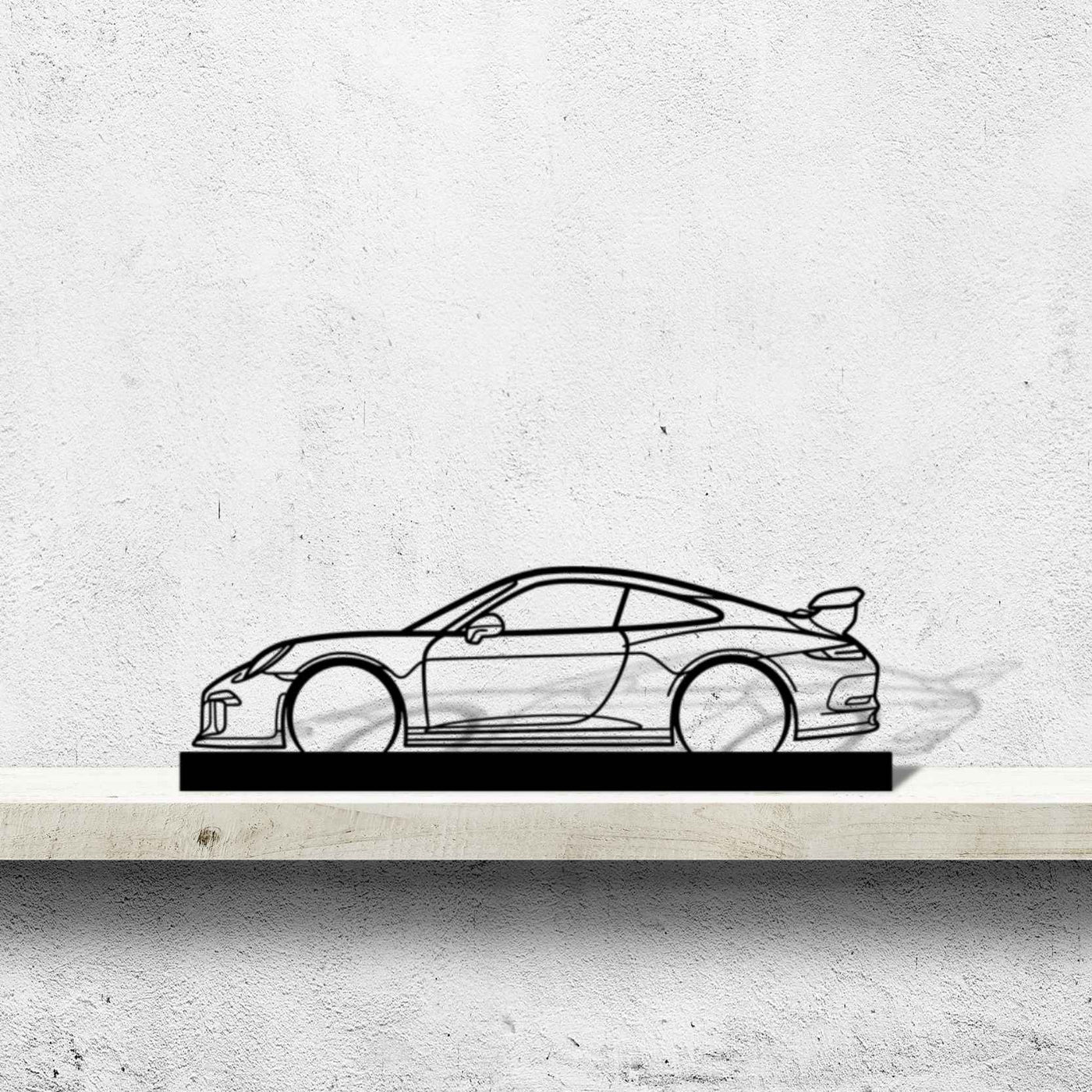 911 991 GT3 2016 Silhouette Metal Art Stand