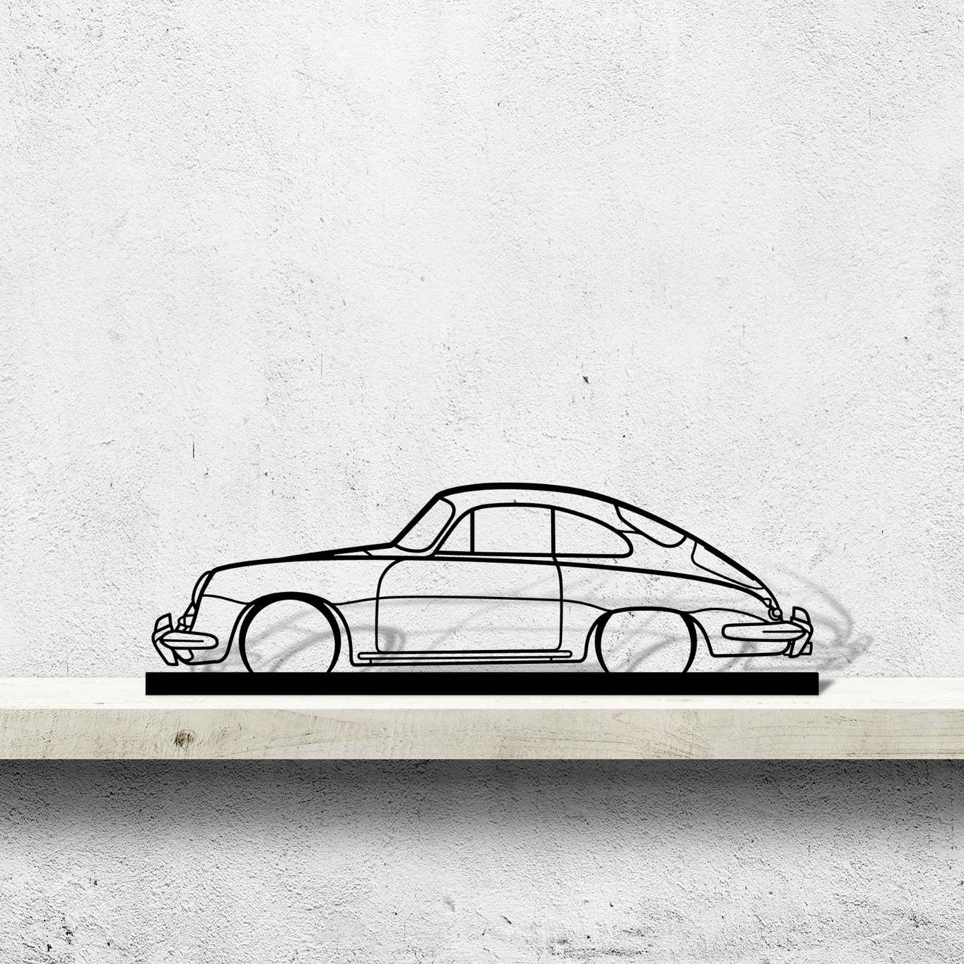 356 Coupe Silhouette Metal Art Stand