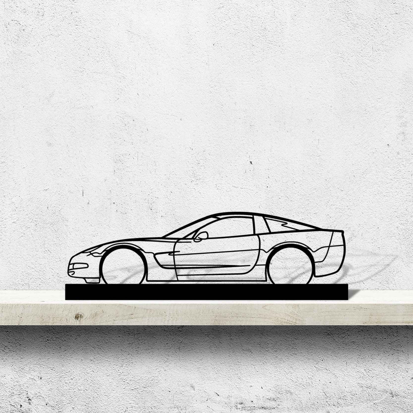 Corvette c5 Silhouette Metal Art Stand