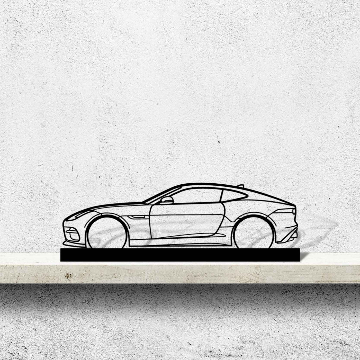 F-Type R Silhouette Metal Art Stand