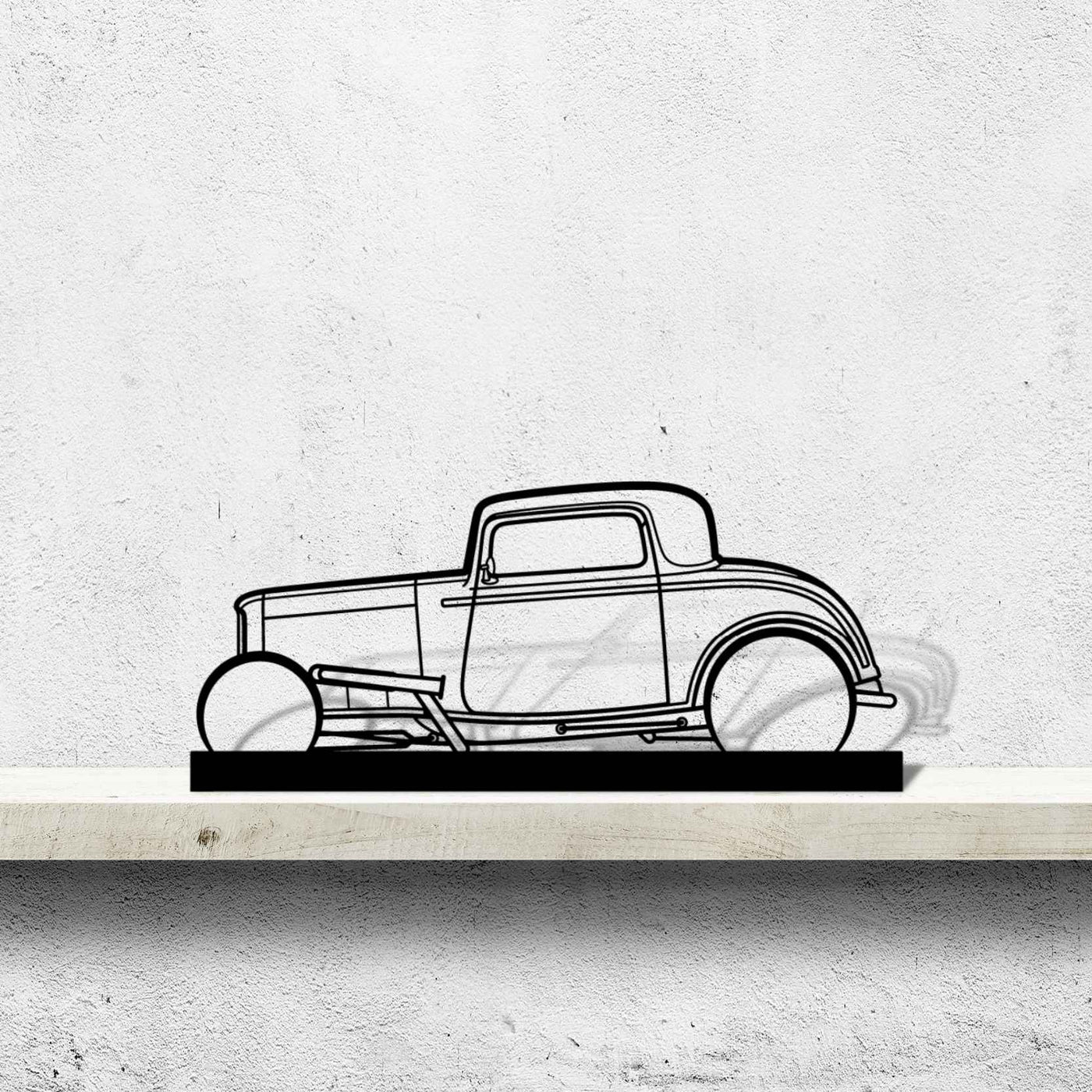 Street Rod 1932 Silhouette Metal Art Stand