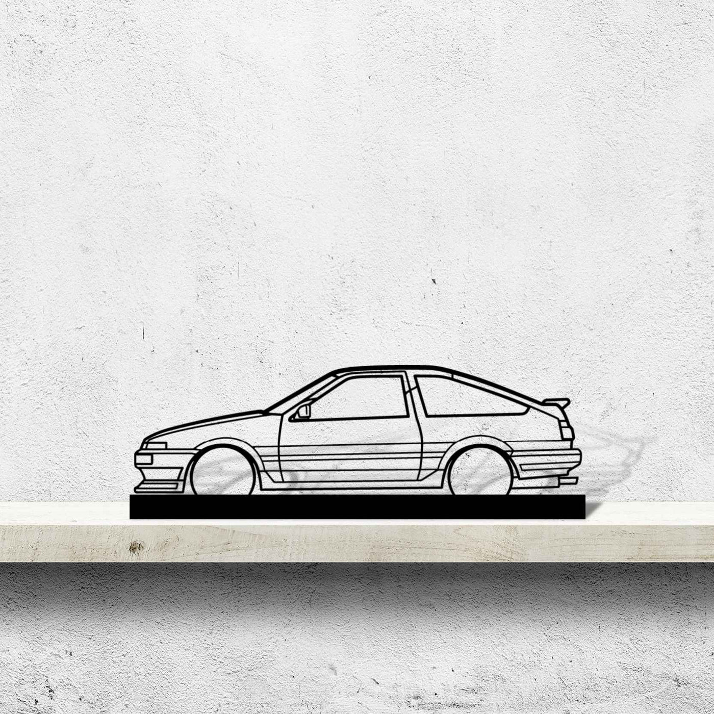 AE86 Silhouette Metal Art Stand