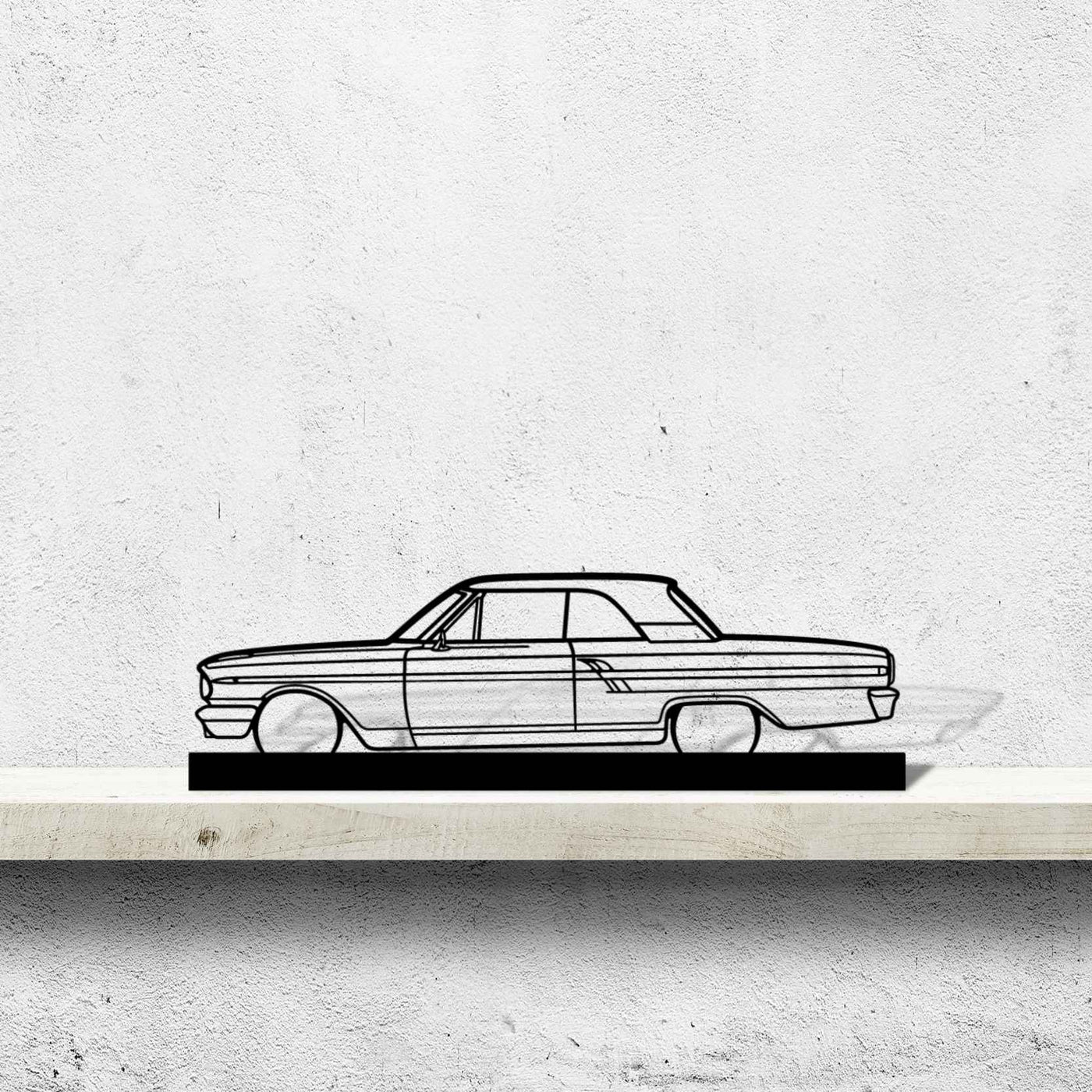 Fairlane Coupe 1964 Silhouette Metal Art Stand