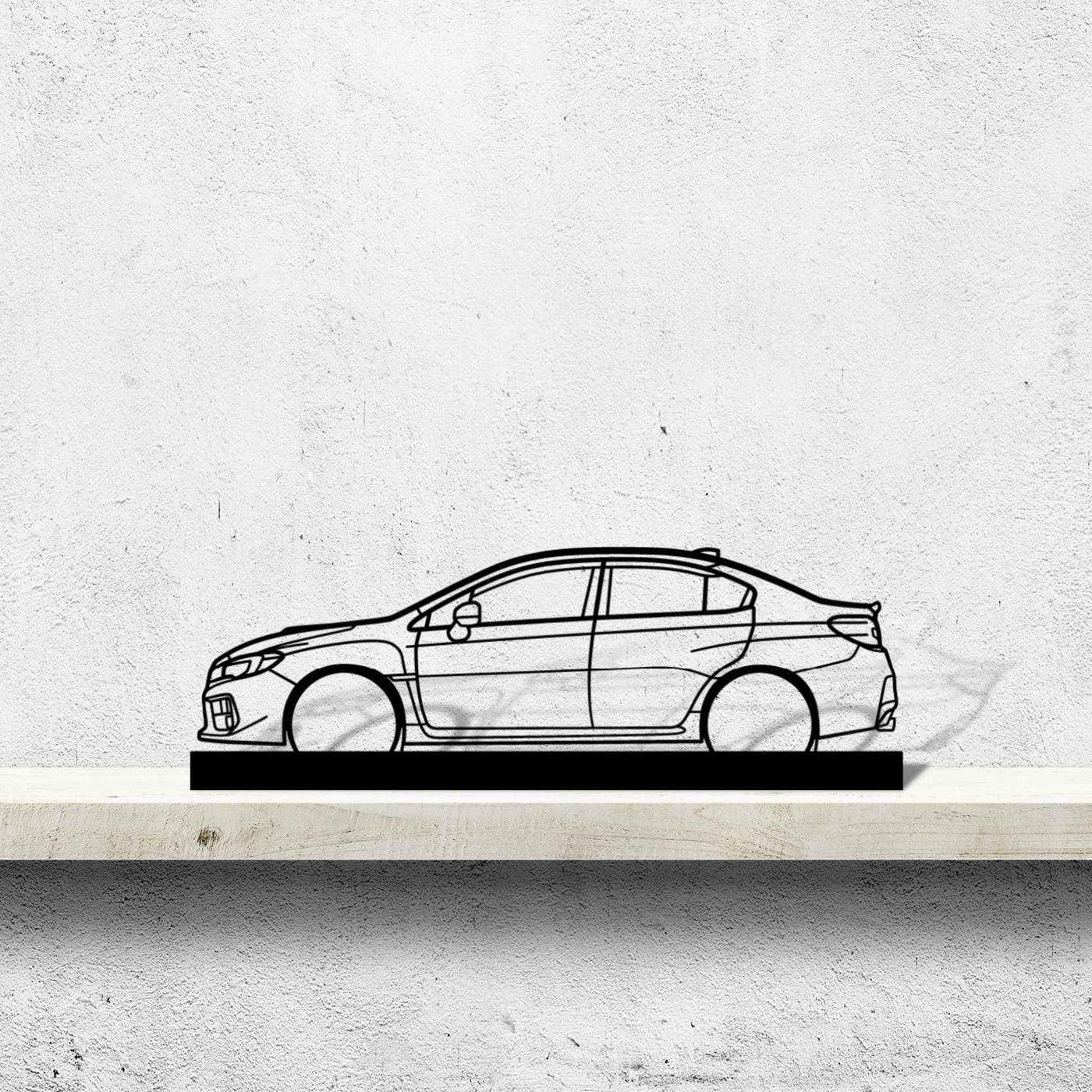 WRX STI 2018 Silhouette Metal Art Stand