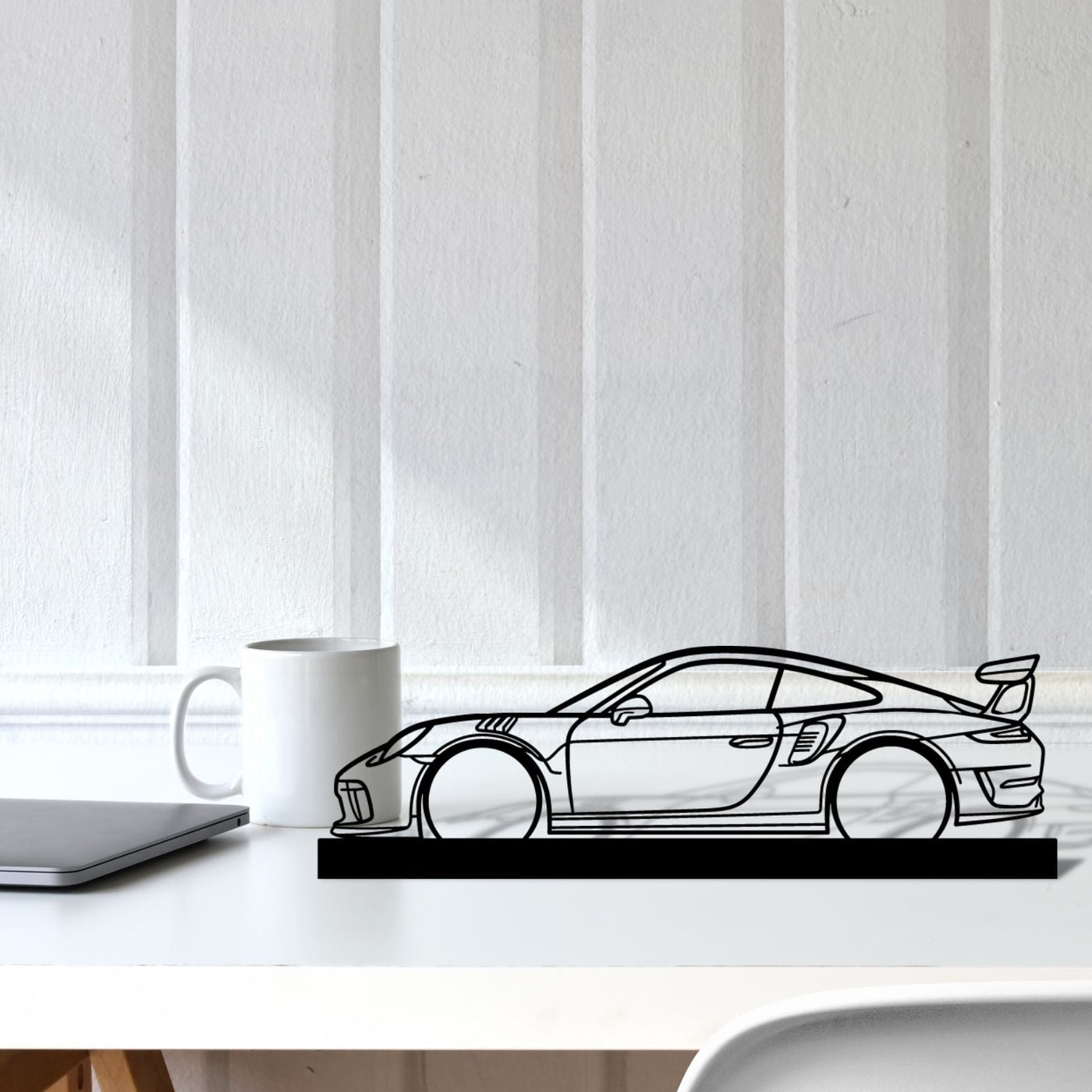 911 GT3 RS model 991 Silhouette Metal Art Stand