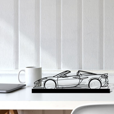 Corvette C8 Z06 HTC Silhouette Metal Art Stand