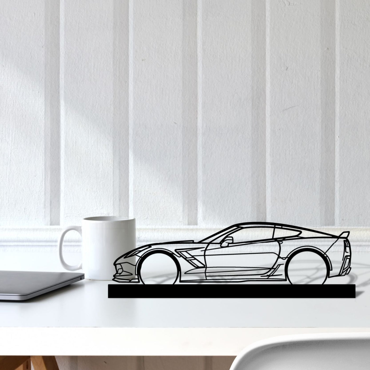 Corvette C7 GS Silhouette Metal Art Stand