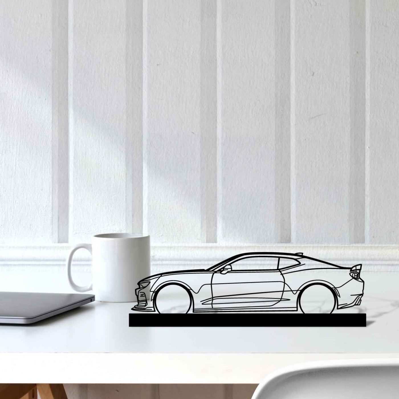 Camaro SS 1LE Silhouette Metal Art Stand