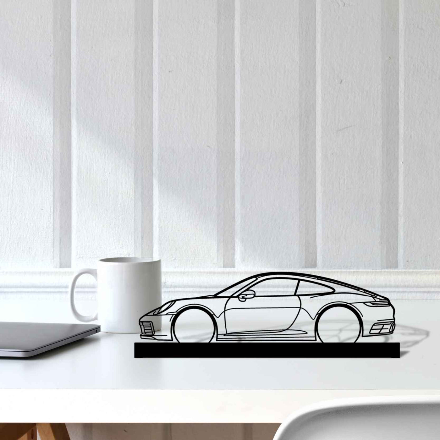 911 992 Carrera Silhouette Metal Art Stand