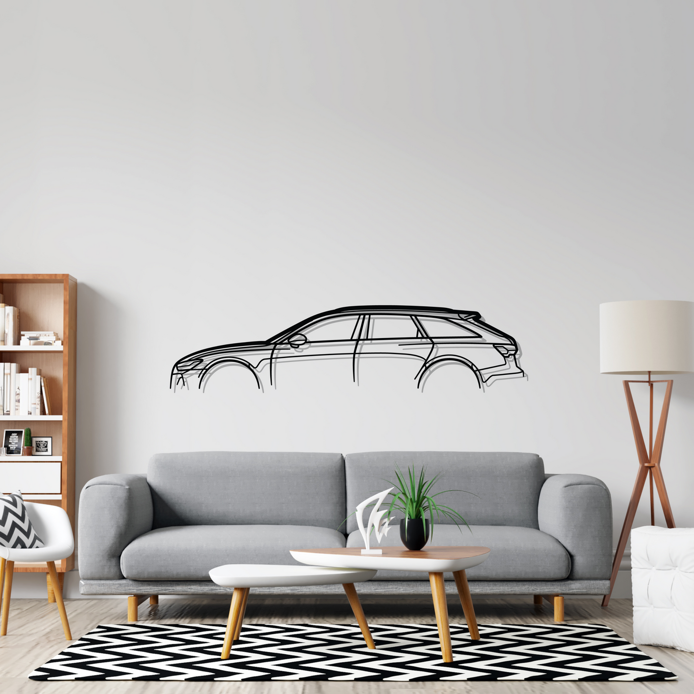 RS6 Classic Metal Silhouette Wall Art