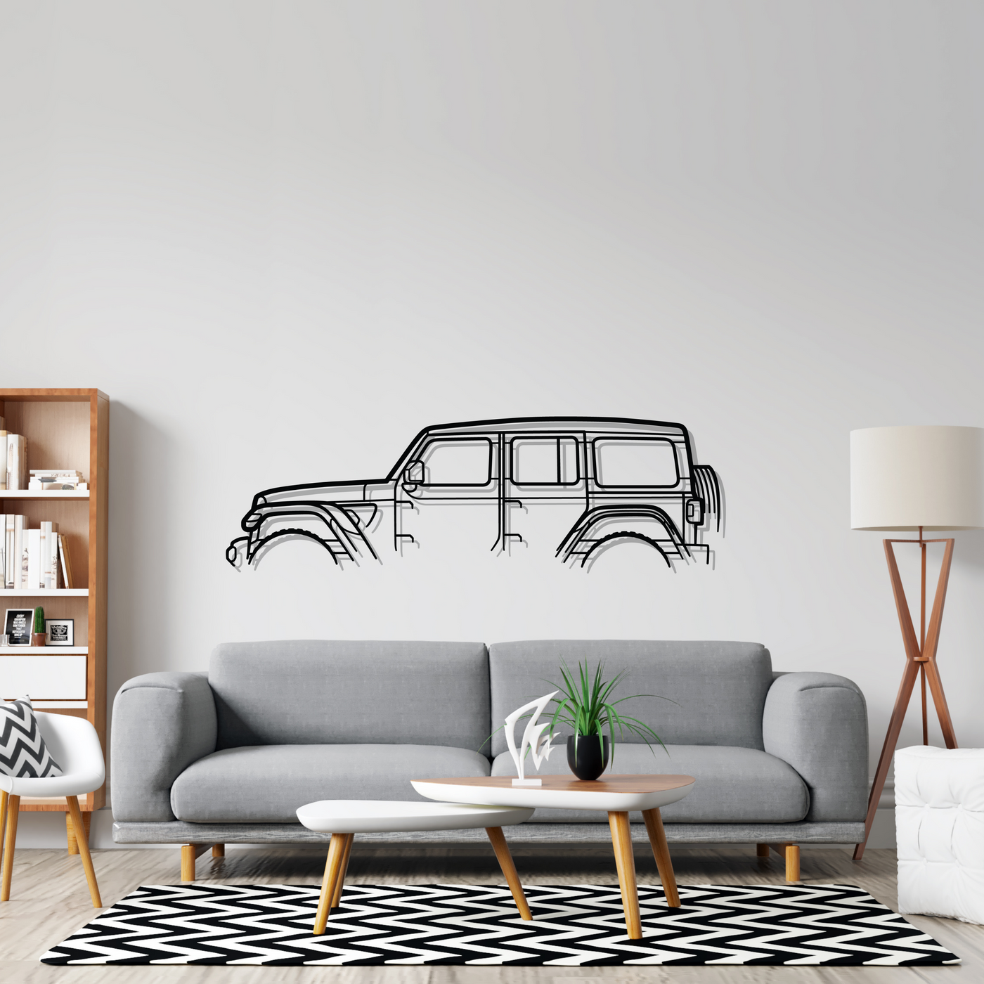 Wrangler Classic Silhouette Metal Wall Art